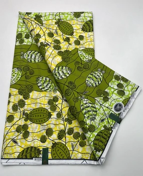 Новая гарантированно настоящая 100% оригинальная ткань Анкара из настоящего воска с африканским принтом для свадебного платья Tissus Cotton 6 ярдов